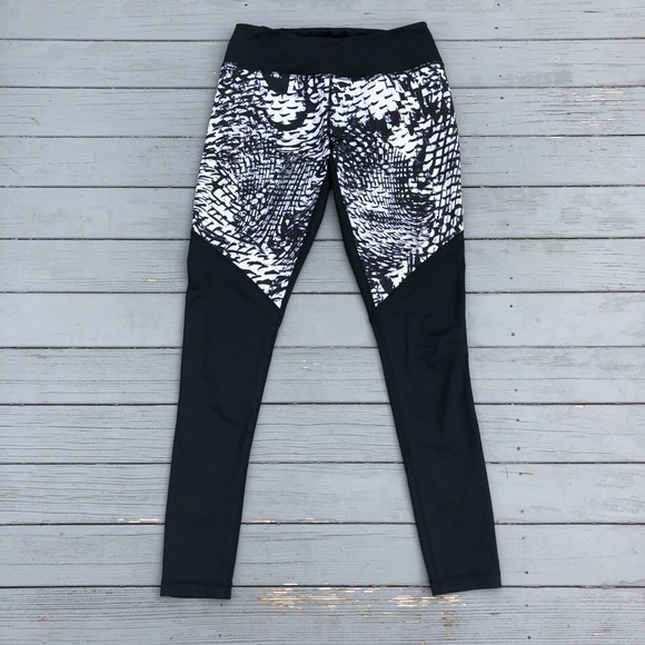 Zella Colorblock mesh-panel full-length leggings M - Picture 6 of 8